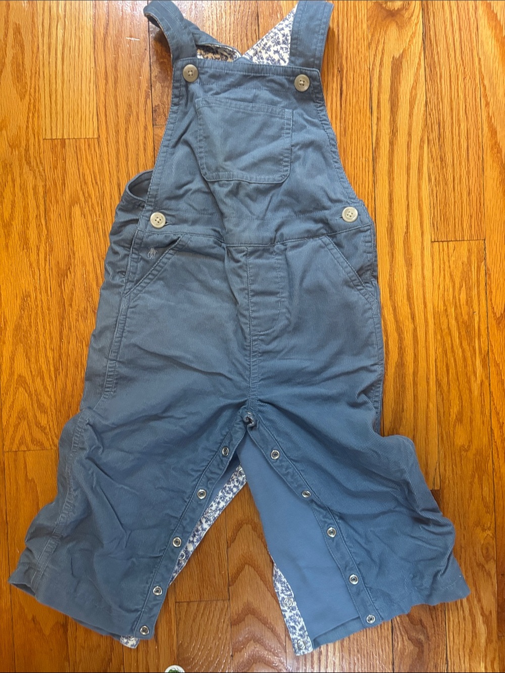 Ralph Lauren Blue Kids Corduroy Overalls